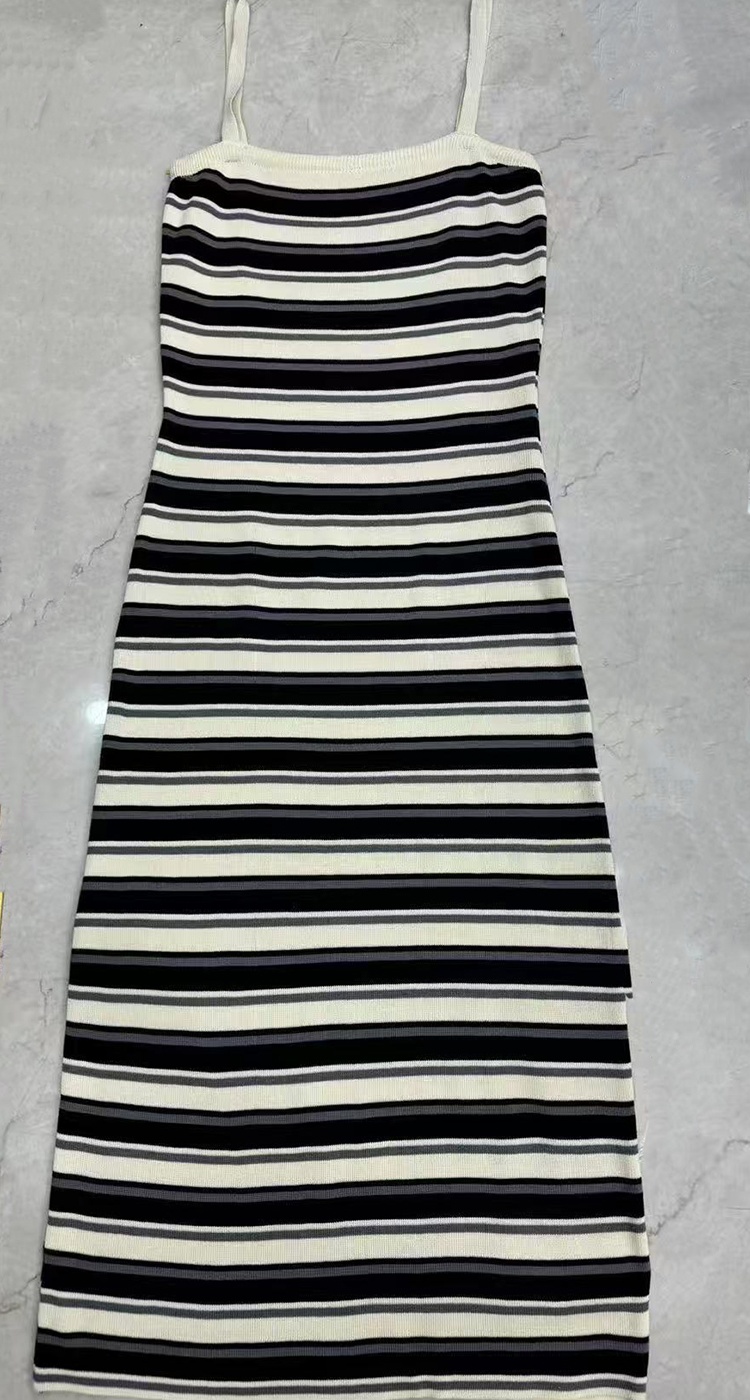 Light luxury simple dress summer strap dress for women