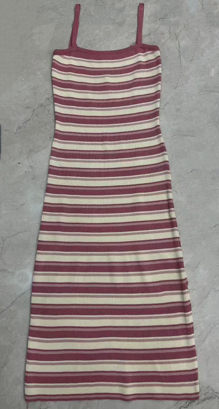 Light luxury simple dress summer strap dress for women