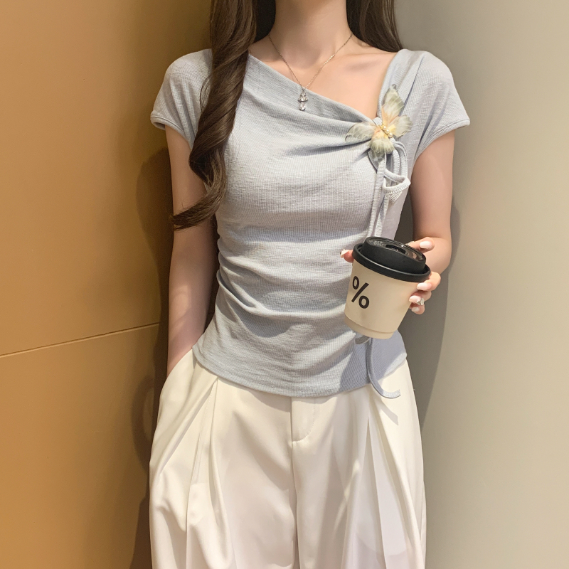 Romantic T-shirt frenum small shirt for women