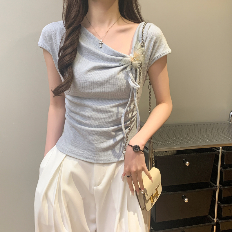 Romantic T-shirt frenum small shirt for women