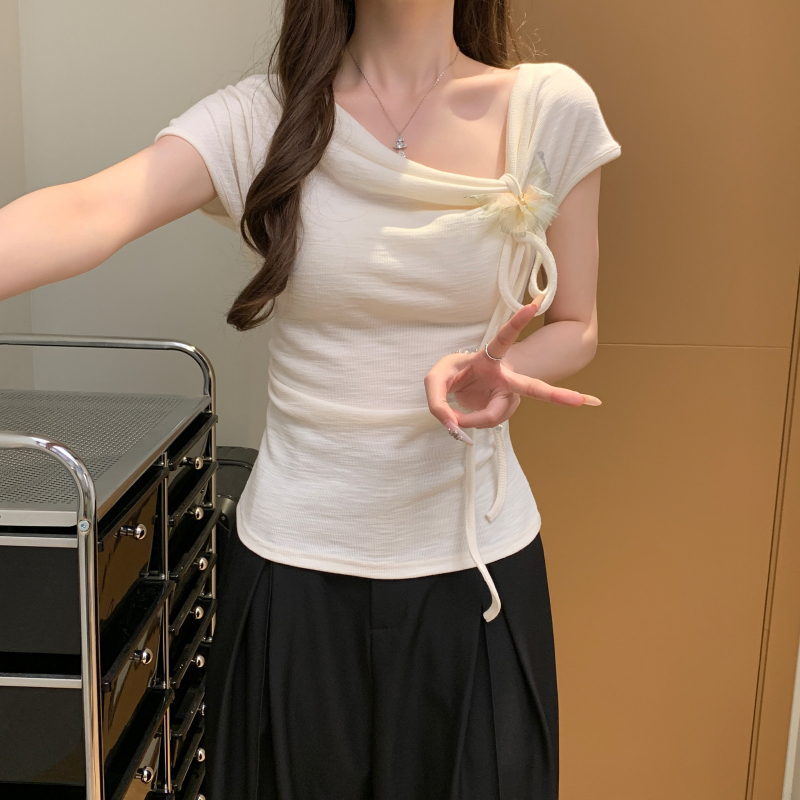 Romantic T-shirt frenum small shirt for women