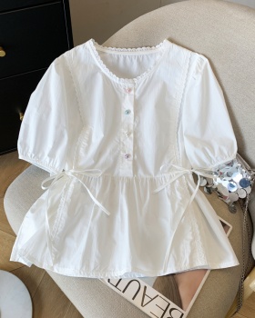 Summer short sleeve shirt tender tops for women
