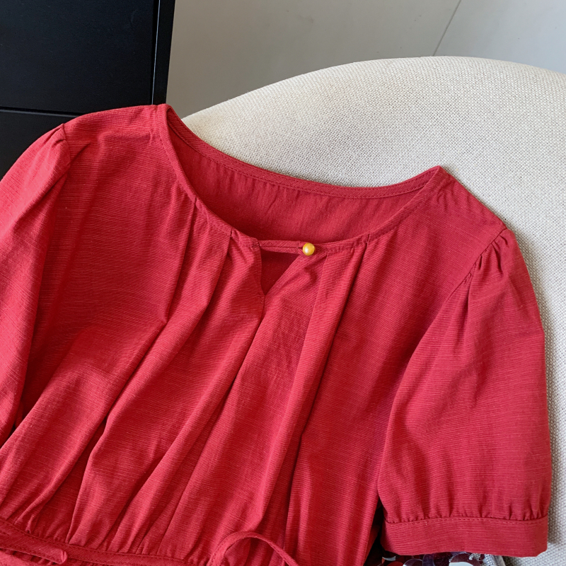 Loose niche shirt France style Western style tops