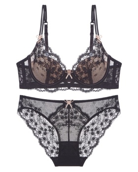 Enticement France style underwear bow Bra a set