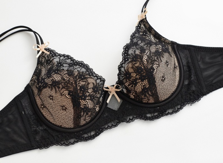 Enticement France style underwear bow Bra a set