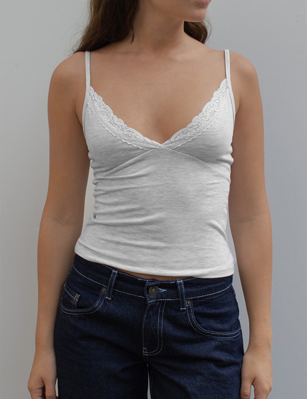 European style spicegirl summer T-shirt lace sexy vest