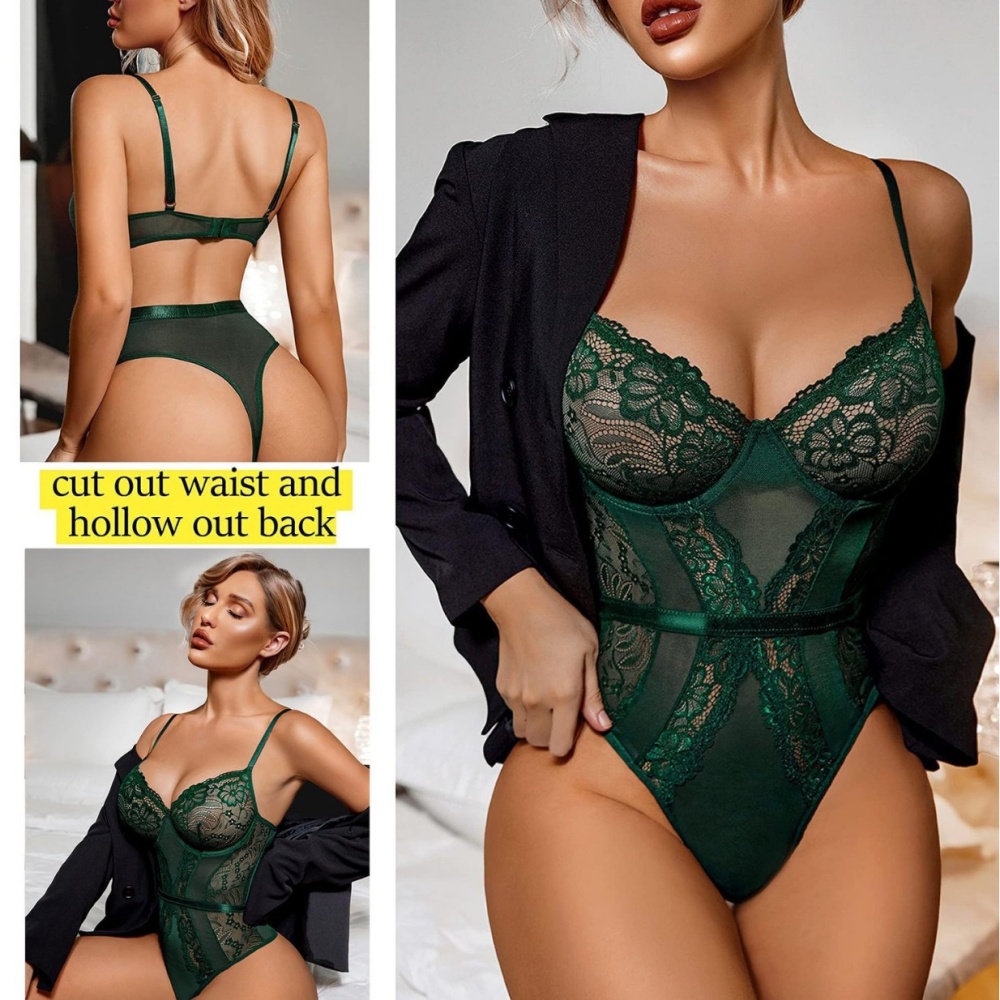 Lace slim underwear tight leotard for women