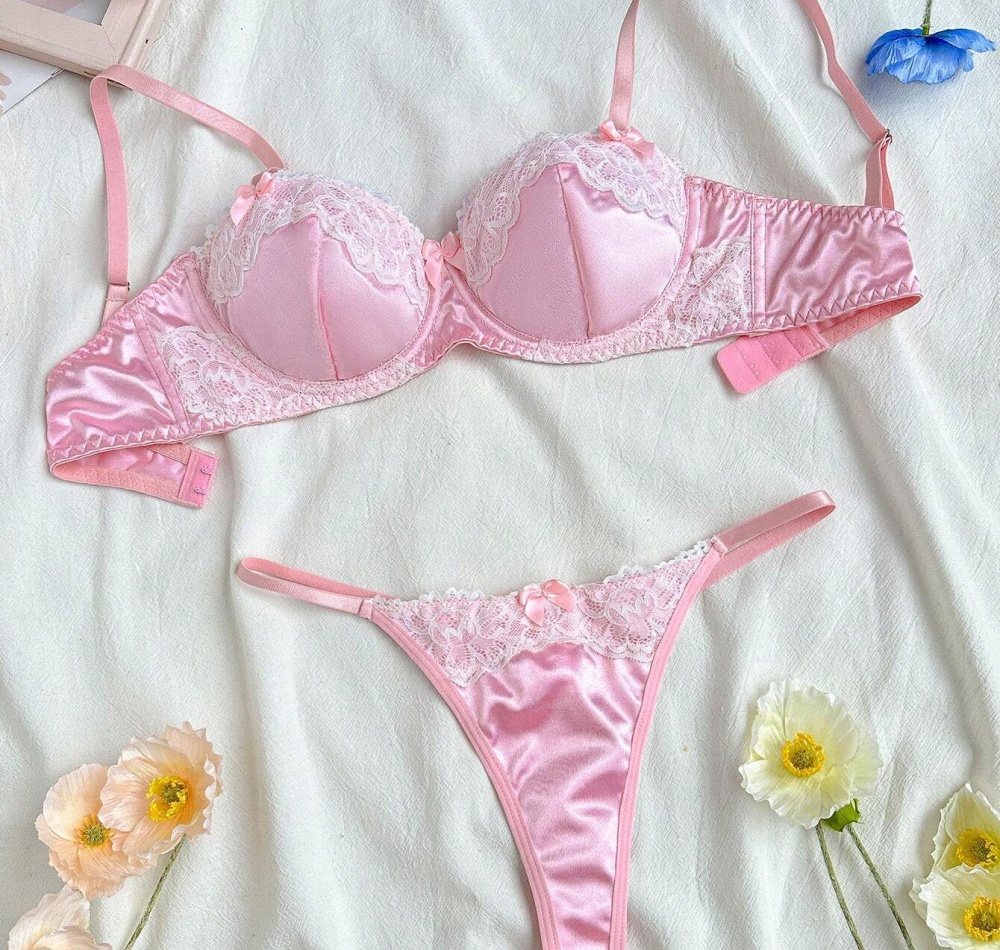 European style sexy Bra very thin underwear a set