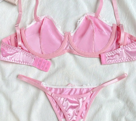 European style sexy Bra very thin underwear a set