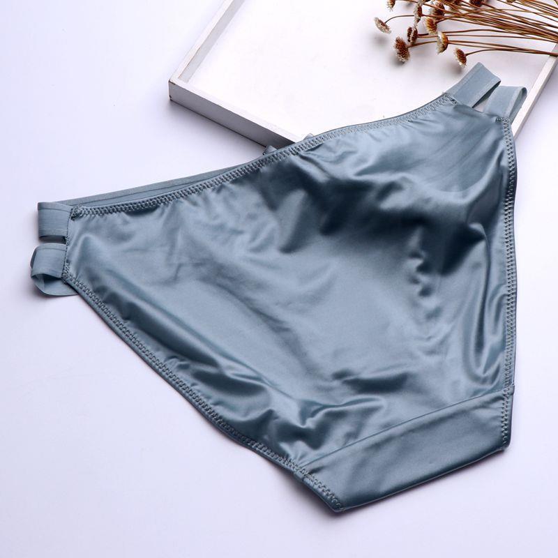 European style tracelessness package hip satin briefs