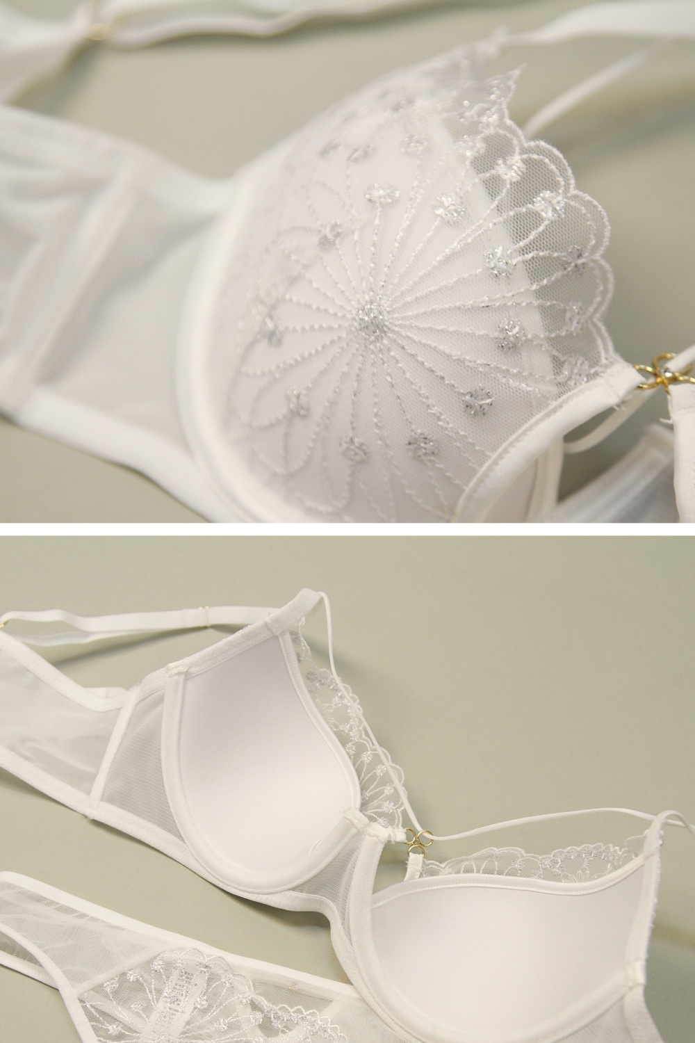 Thin sexy lace underwear embroidery large yard Bra