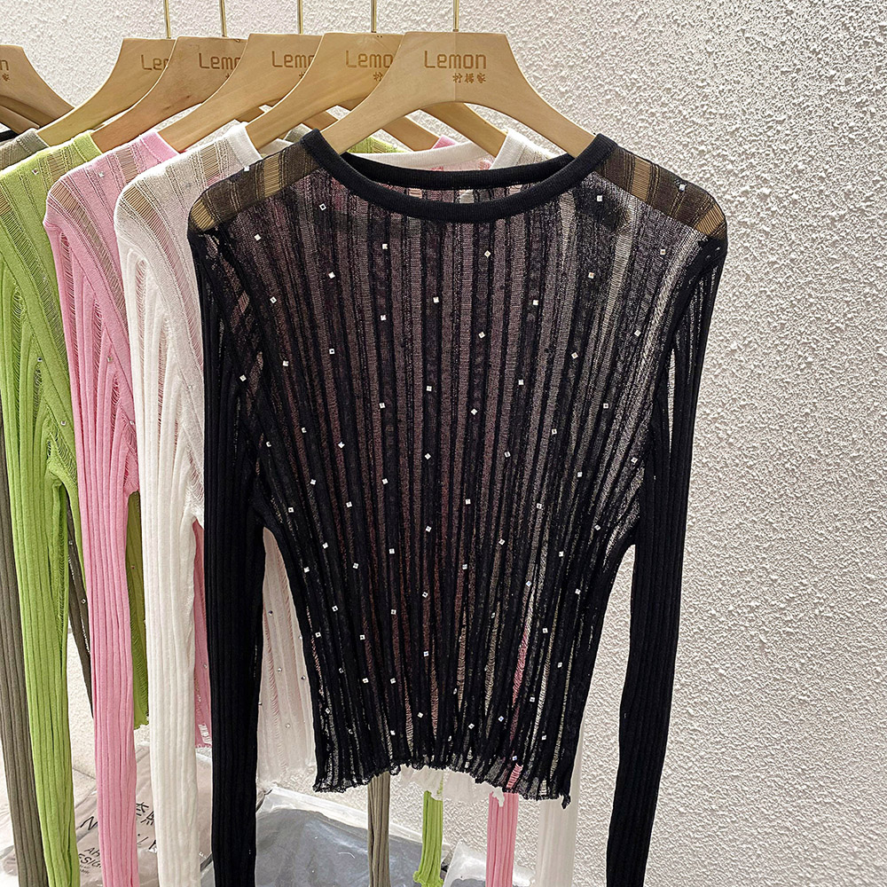Hollow sunscreen smock niche T-shirt for women