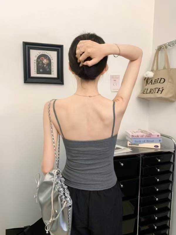 Sling sexy letters slim Casual printing tops