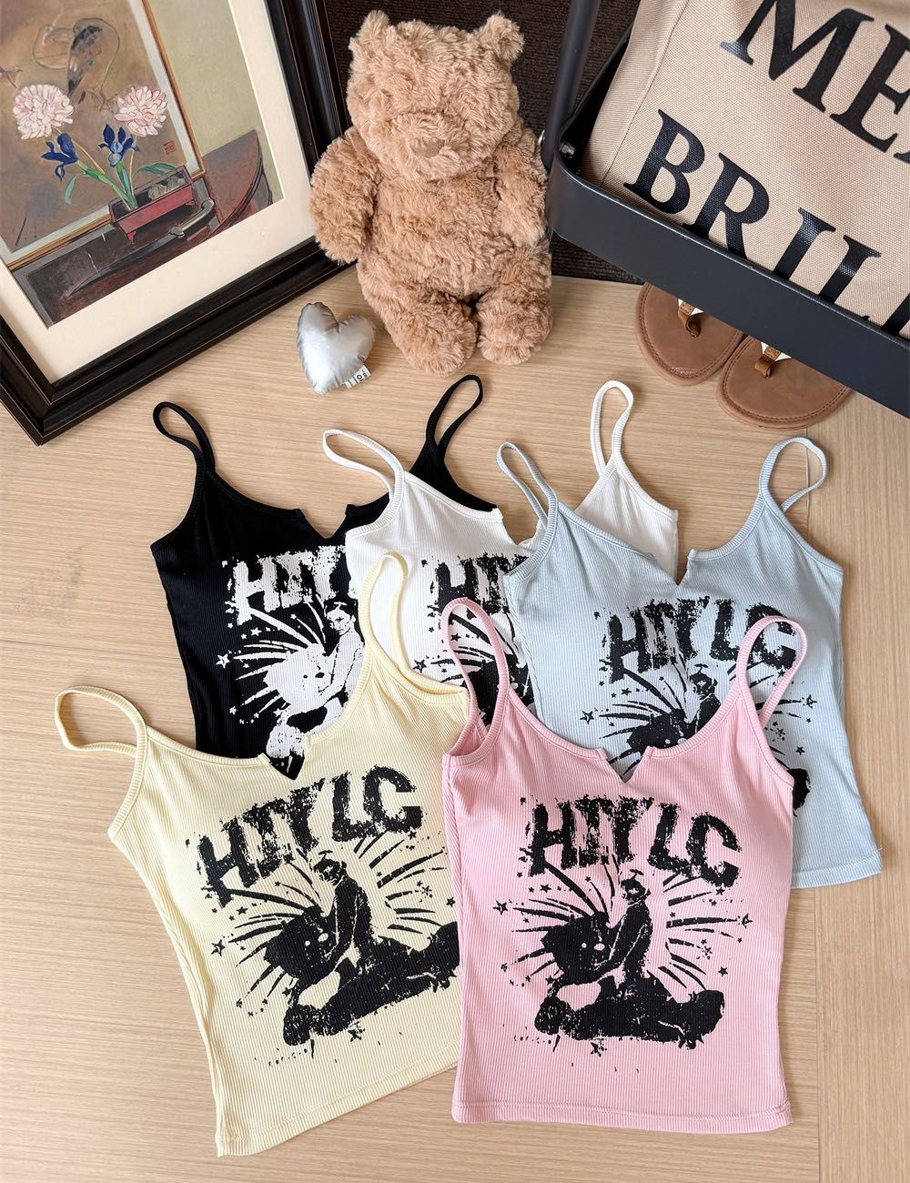 Enticement sling cozy inside the ride halter tops
