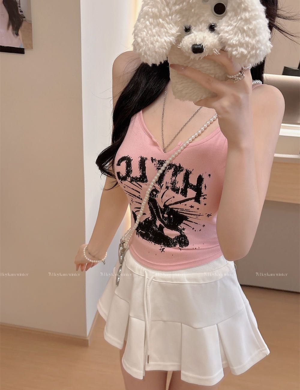 Enticement sling cozy inside the ride halter tops