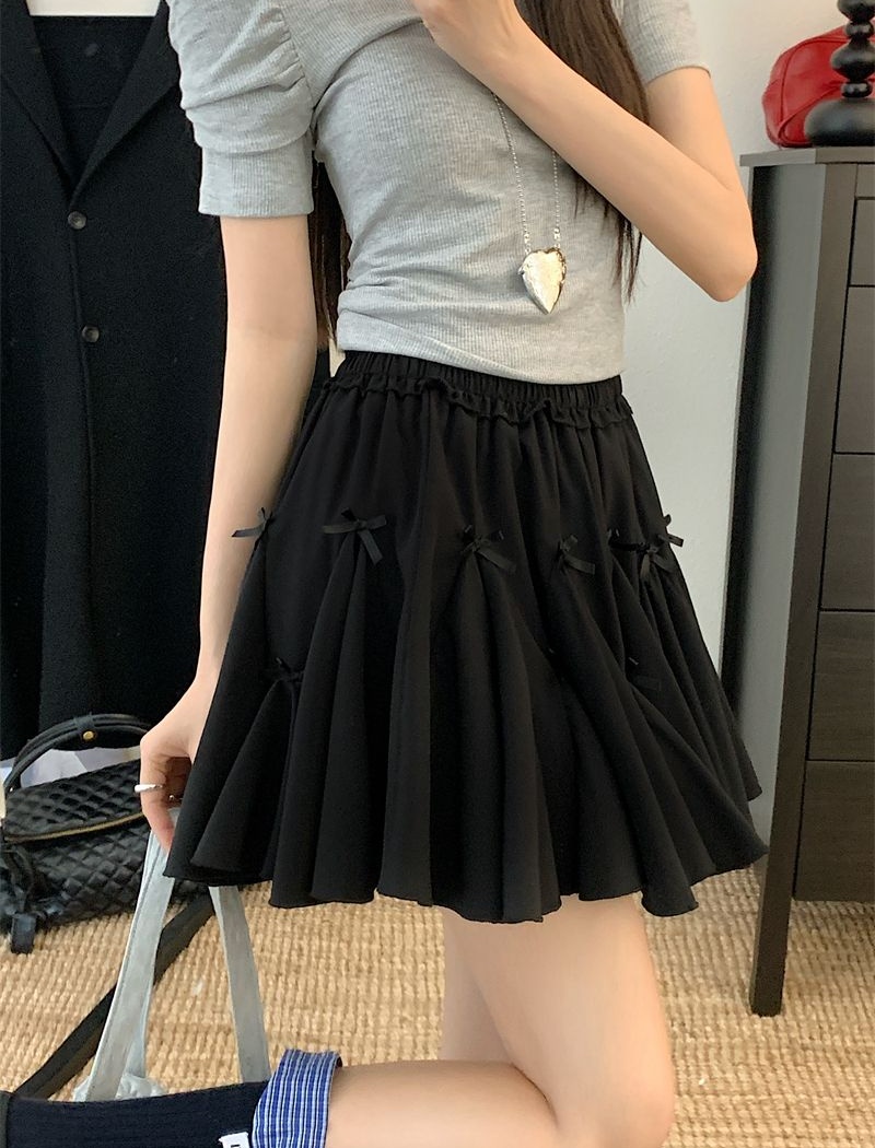 Thick and disorderly short skirt high waist skirt for women