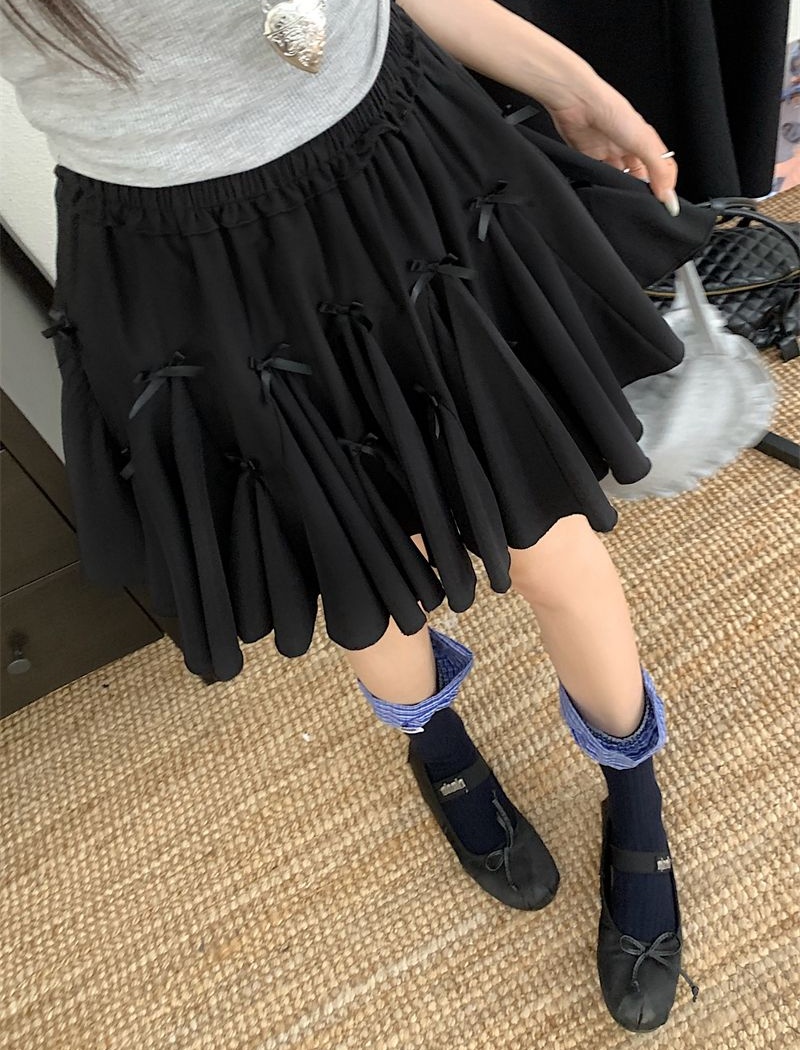 Thick and disorderly short skirt high waist skirt for women