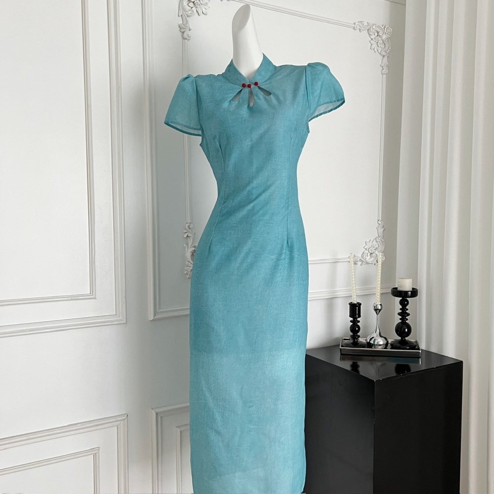 Spring and summer collar dress cheongsam for women