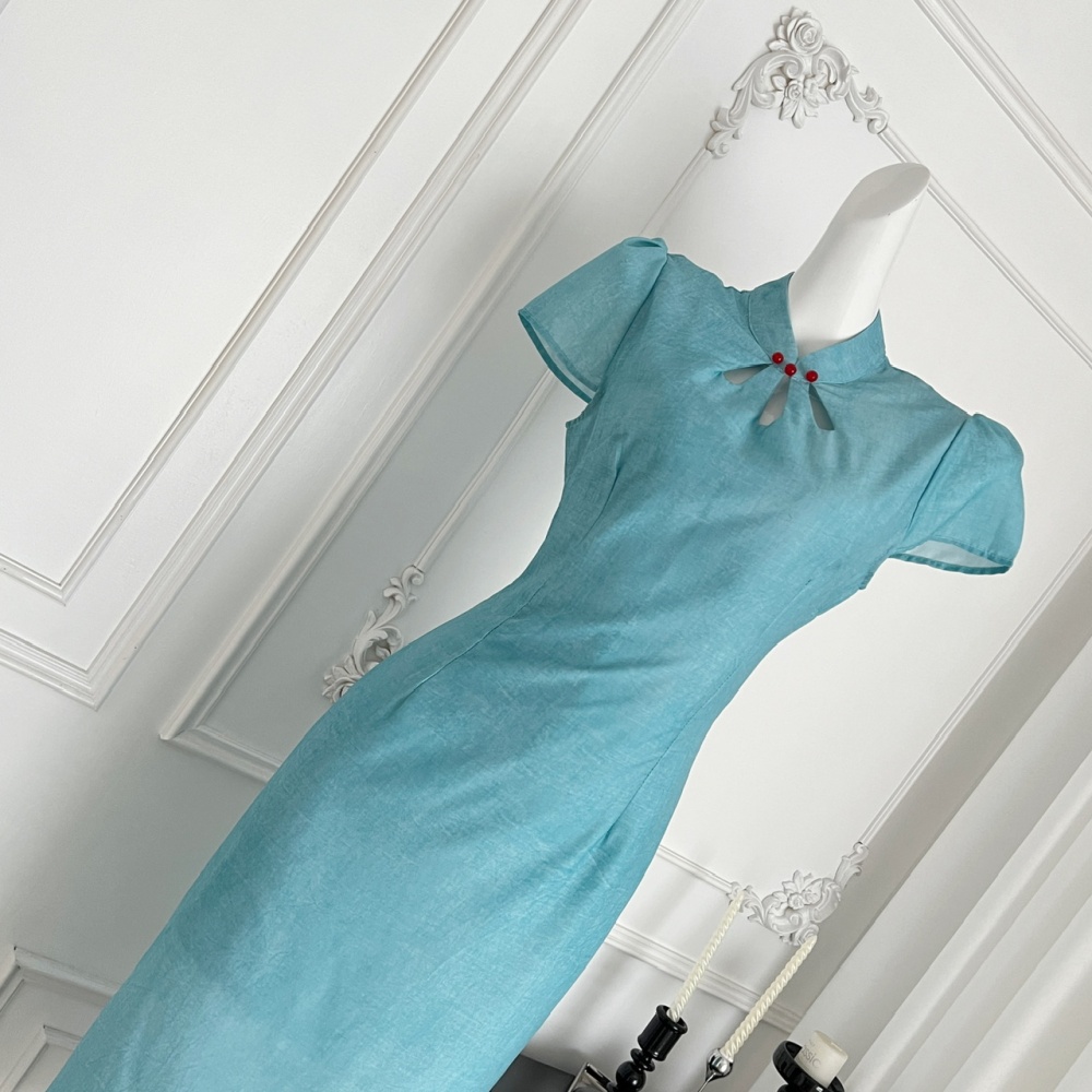 Spring and summer collar dress cheongsam for women