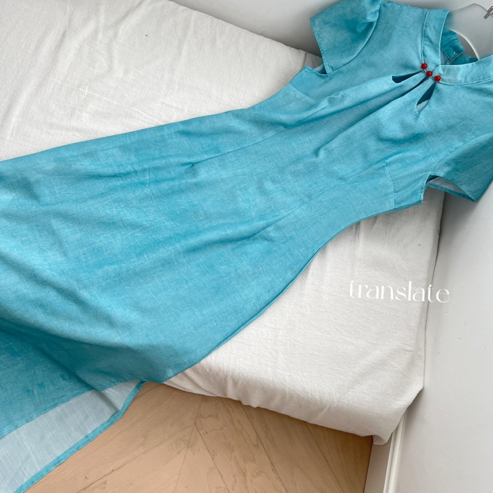 Spring and summer collar dress cheongsam for women