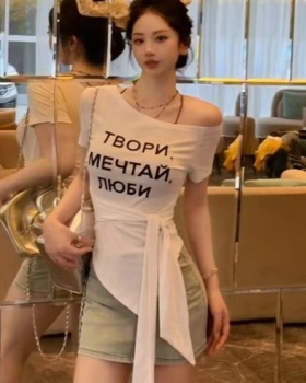 Short tops short sleeve T-shirt for women