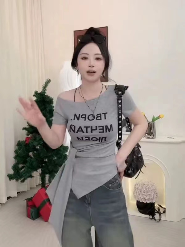 Short tops short sleeve T-shirt for women