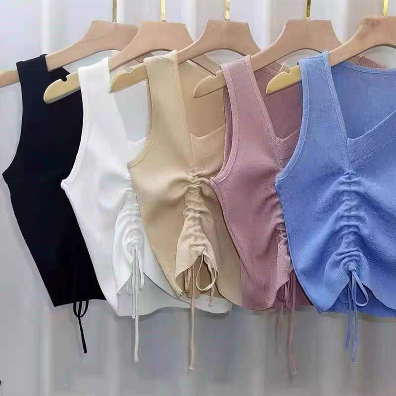 Temperament sleeveless vest V-neck sweater