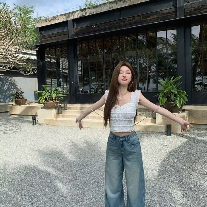 Short elasticity tops Casual small shirt