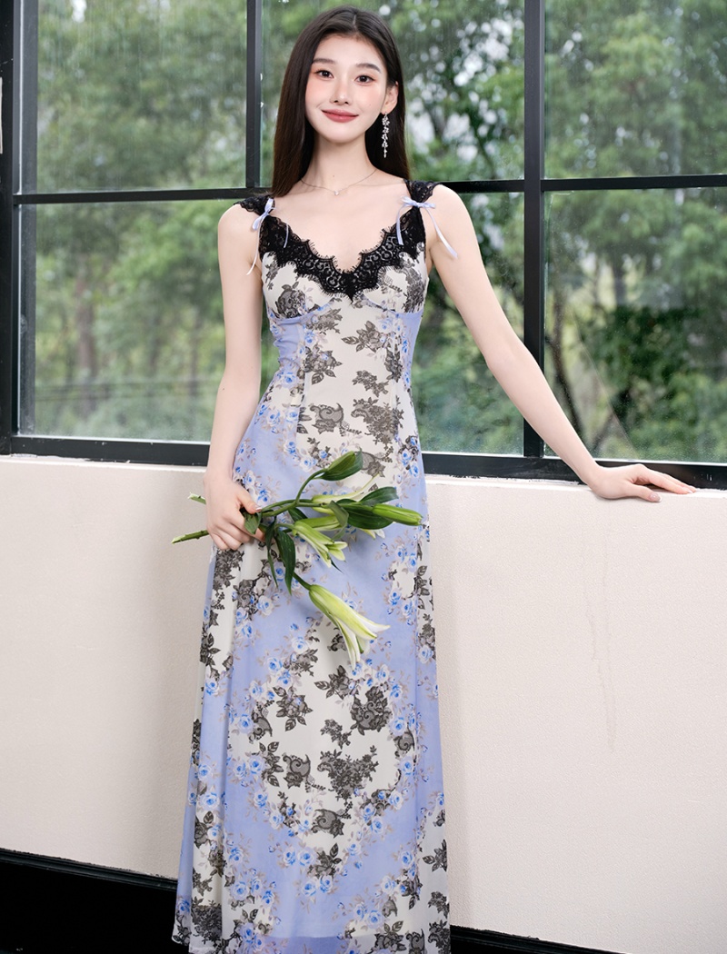 Sling lace jacket gauze cardigan a set