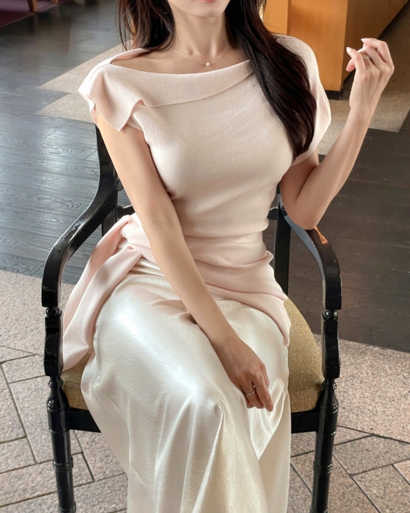 Korean style enticement irregular sweater