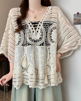 Slim large yard tops fashion all-match smock