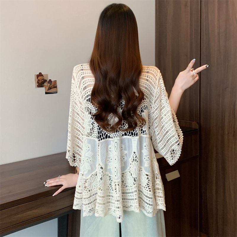 Slim large yard tops fashion all-match smock