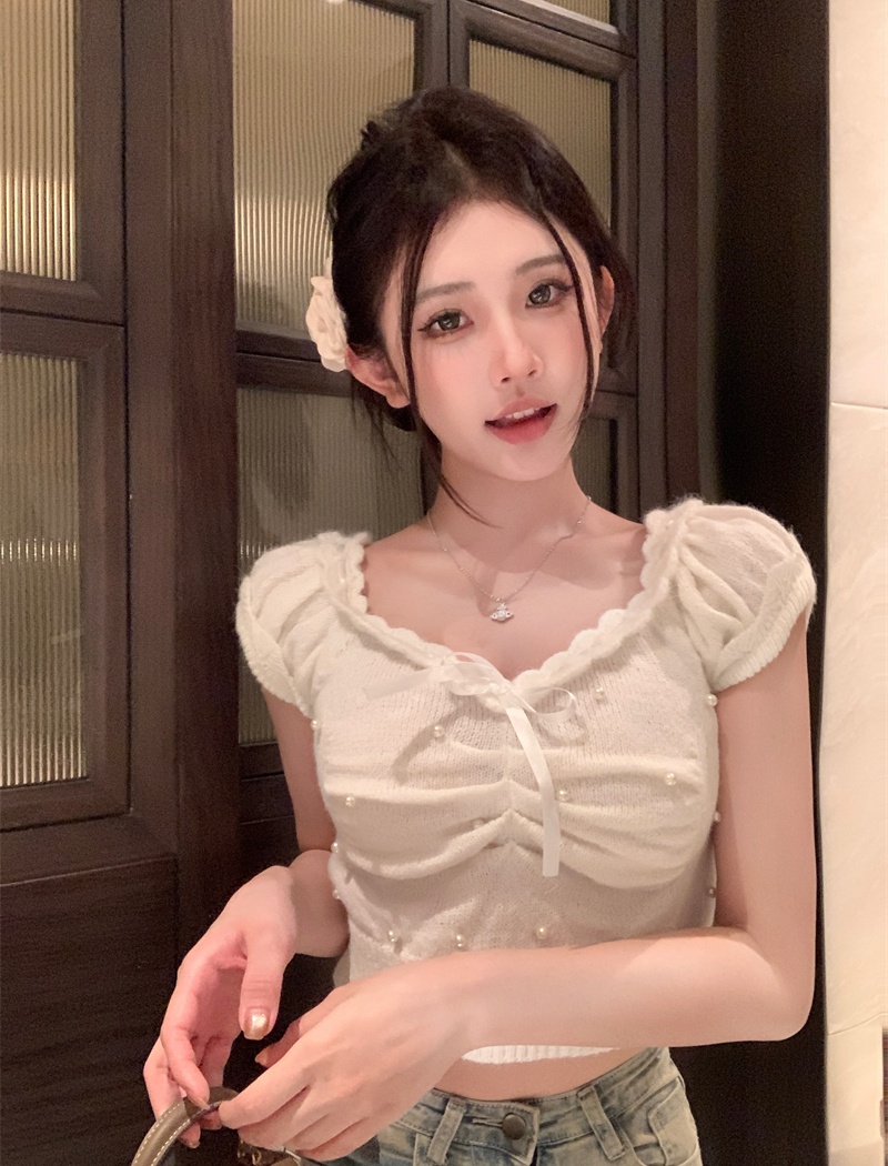 Bud sleeve short enticement maiden tops