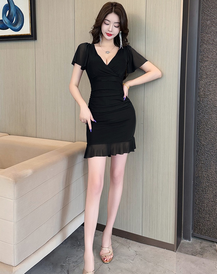 Package hip sexy overalls dress