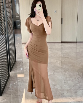 Temperament niche dress banquet light luxury formal dress