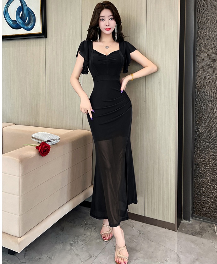 Temperament niche dress banquet light luxury formal dress