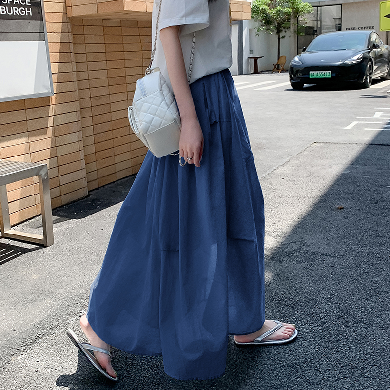 A-line big skirt long skirt niche puff skirt for women