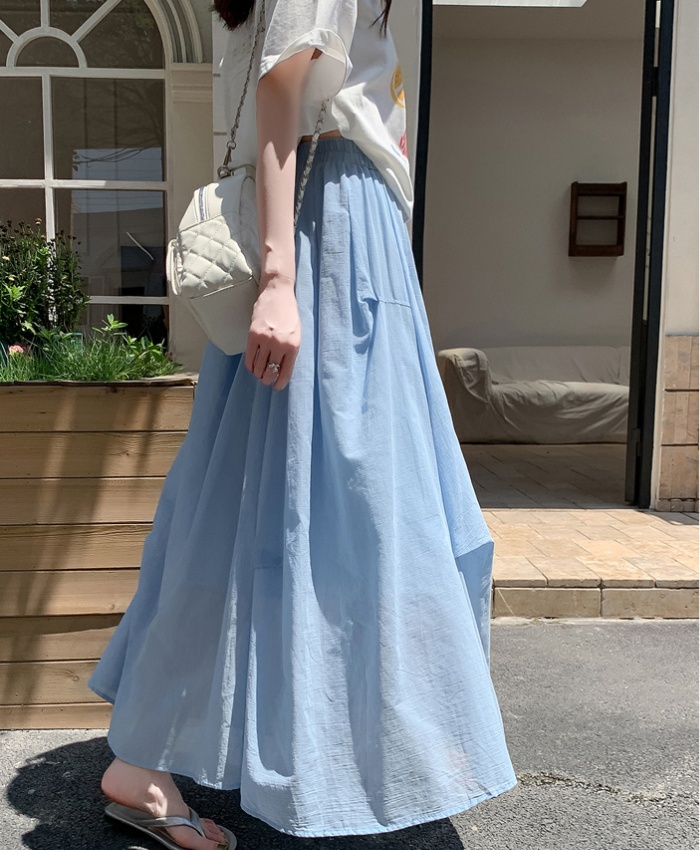 A-line big skirt long skirt niche puff skirt for women