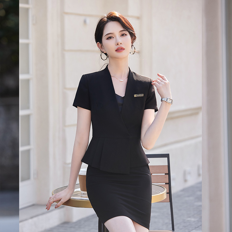 Profession short sleeve business suit summer skirt a set