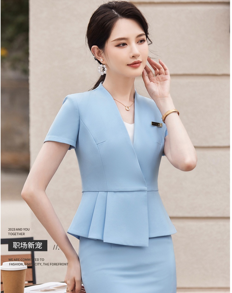 Profession short sleeve business suit summer skirt a set
