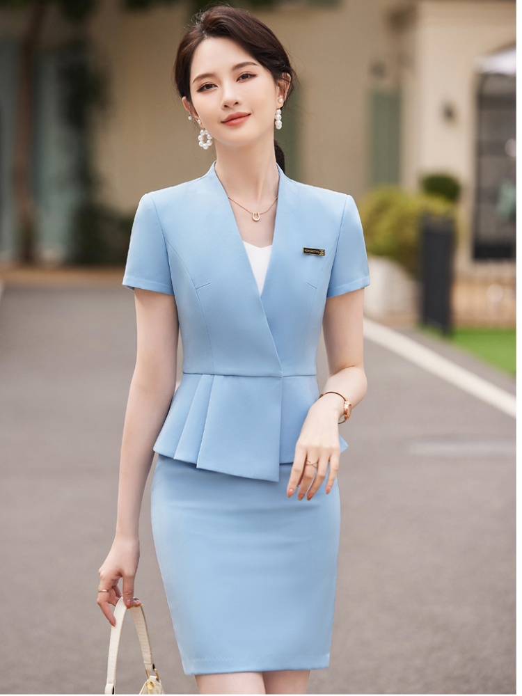 Profession short sleeve business suit summer skirt a set