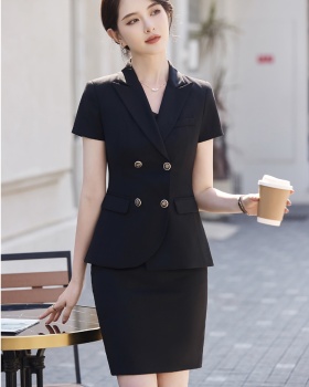 Slim profession coat commuting skirt a set for women