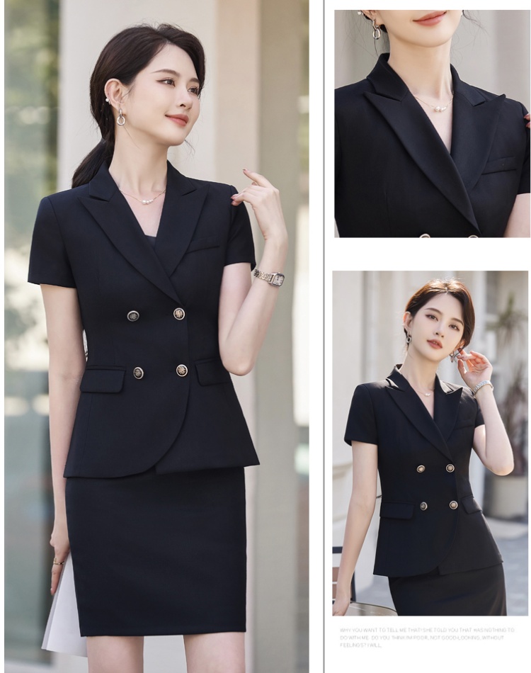 Slim profession coat commuting skirt a set for women