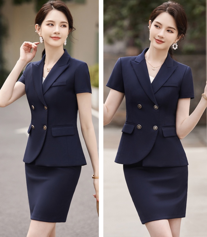 Slim profession coat commuting skirt a set for women
