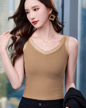 Summer lace underwear V-neck spring vest for women