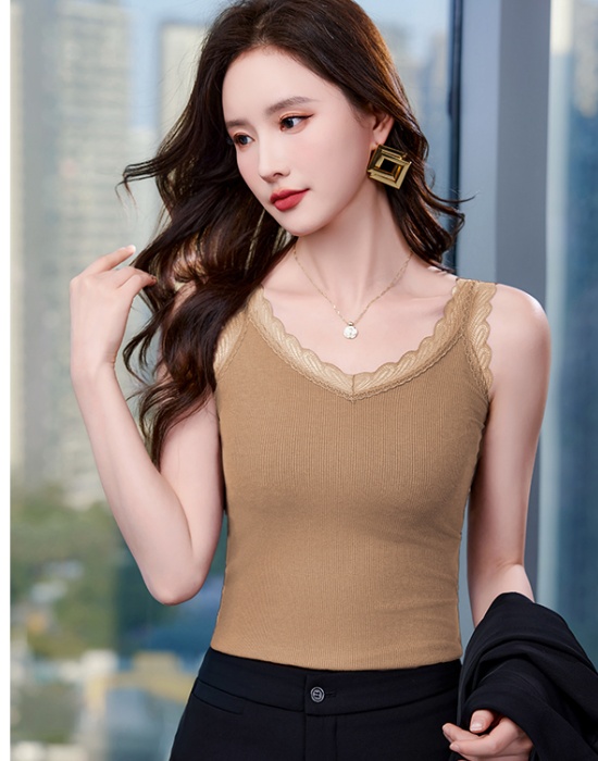 Summer lace underwear V-neck spring vest for women