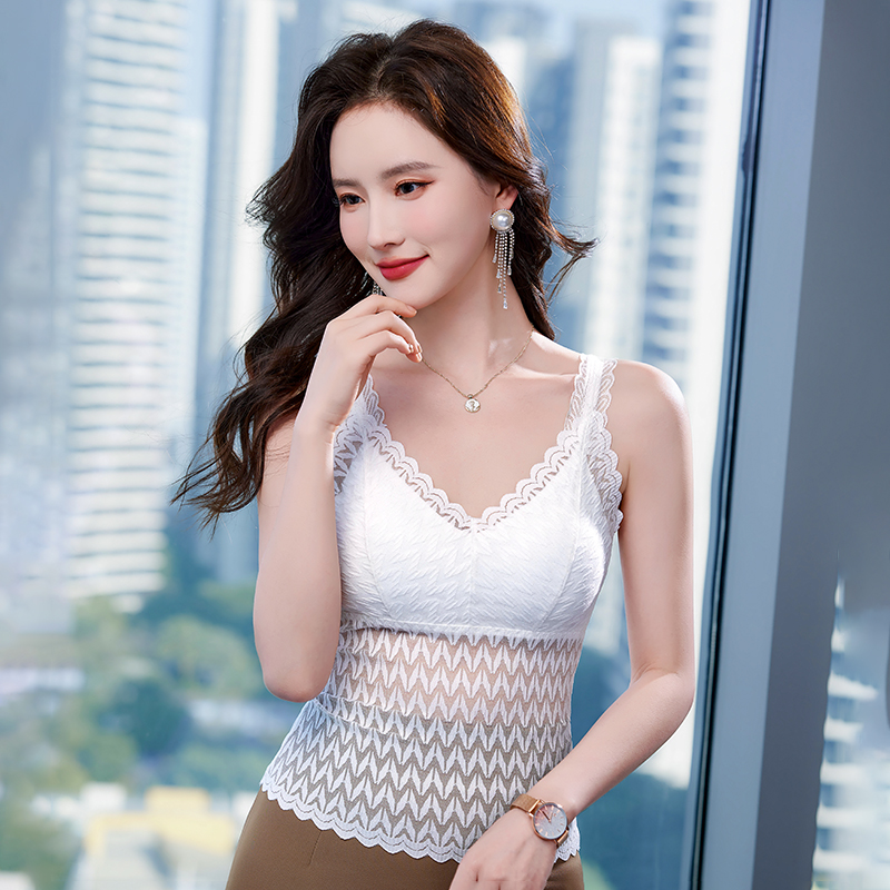 Wears outside vest with chest pad small sling for women