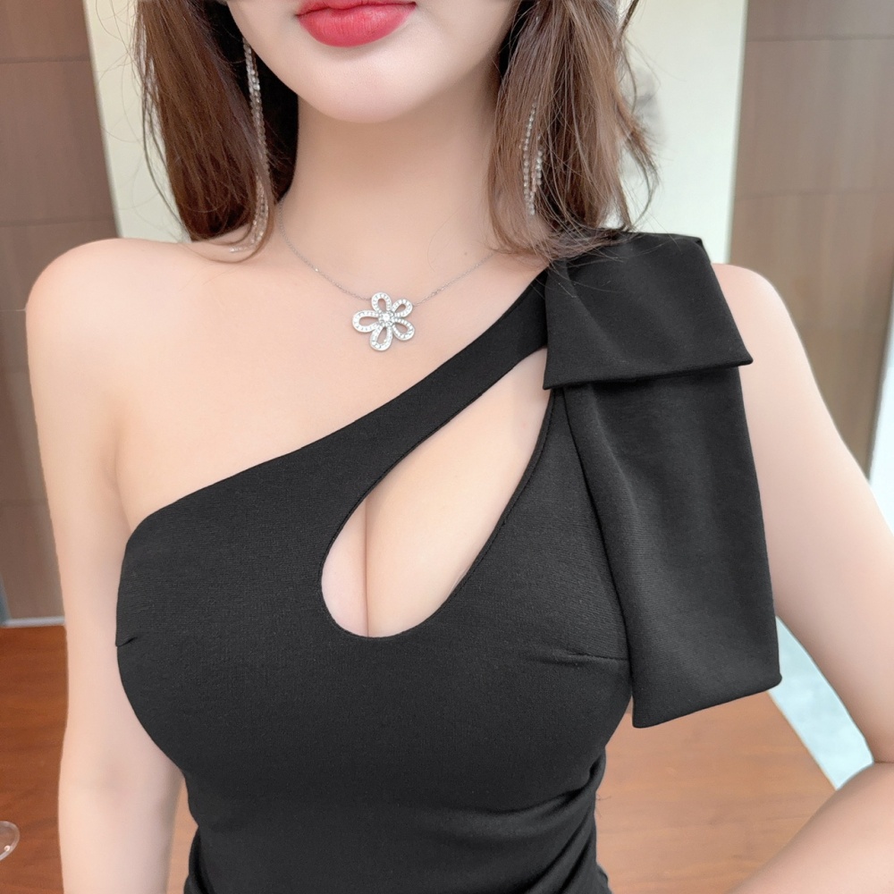 Strapless bottoming sexy package hip short dress