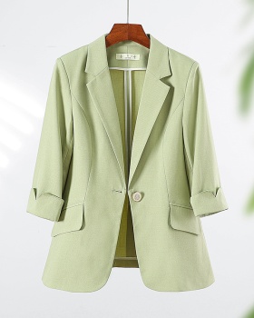 Green profession business suit temperament slim coat for women