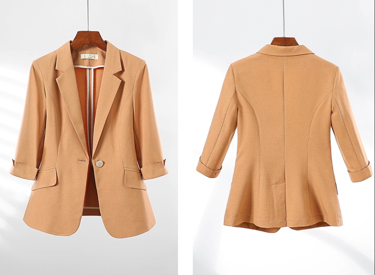 Green profession business suit temperament slim coat for women